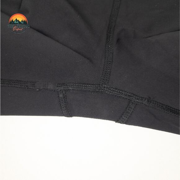 Lululemon Ruffle Reflective Stripe Black leggings Yoga Dance Gym Lounge Size 2 - Picture 9 of 9